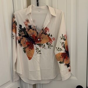 Floral Print Women's Top